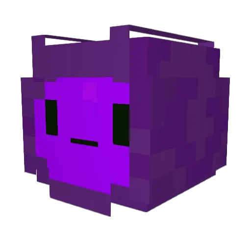 Misgiving Minecraft avatar head, 3D render