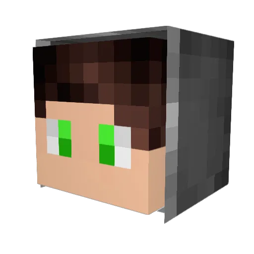 MisguidedADV Minecraft avatar head, 3D render