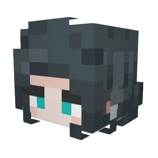 Misha1x Minecraft avatar head, 3D render