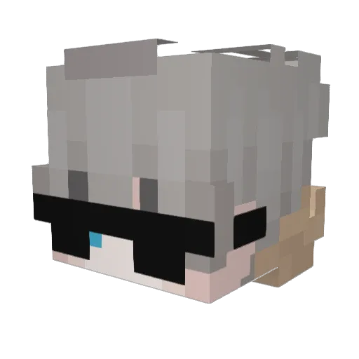 MishaPishadif Minecraft avatar head, 3D render