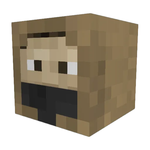 Misha_01 Minecraft avatar head, 3D render