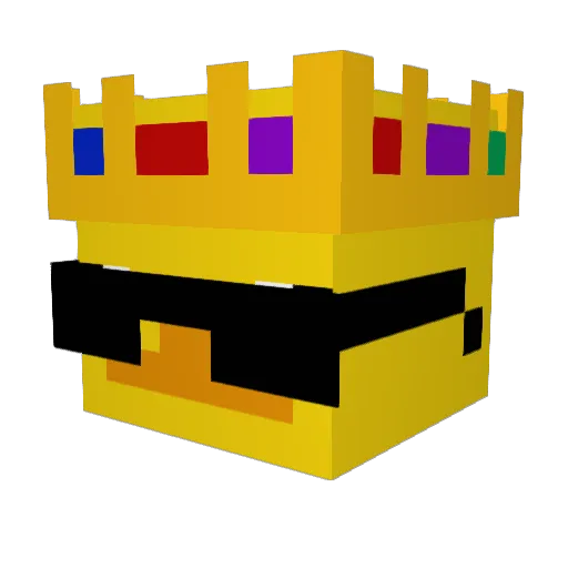 MishaaQ Minecraft avatar head, 3D render