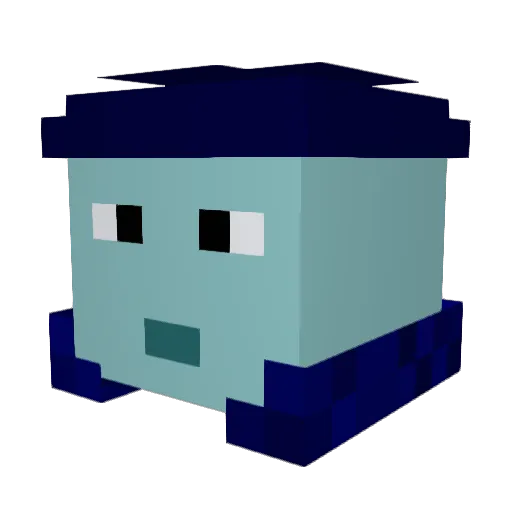Misharko Minecraft avatar head, 3D render