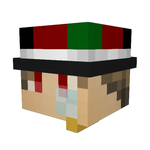 Mishary_om Minecraft avatar head, 3D render