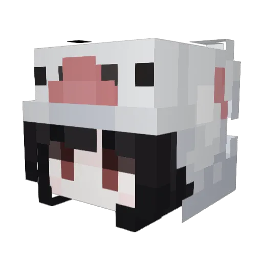 Misheru0 Minecraft avatar head, 3D render
