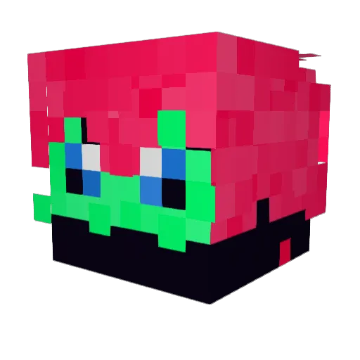 Mishgavil_ Minecraft avatar head, 3D render
