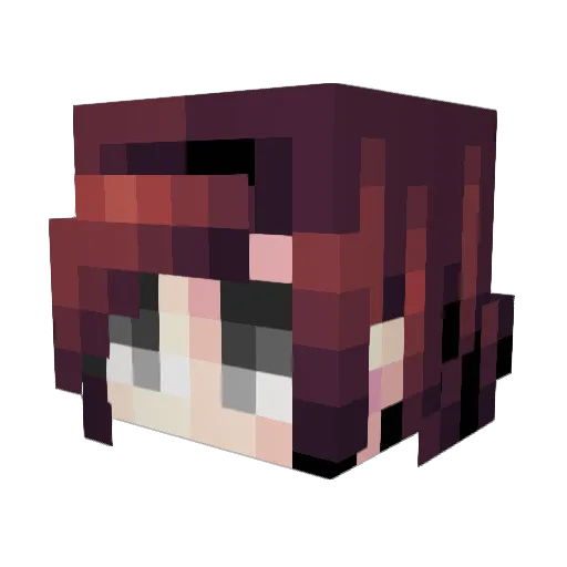 MishiMoshi Minecraft avatar head, 3D render