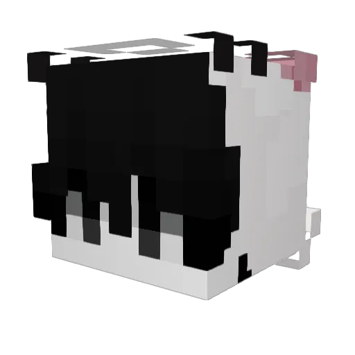 Mishi_Sad Minecraft avatar head, 3D render