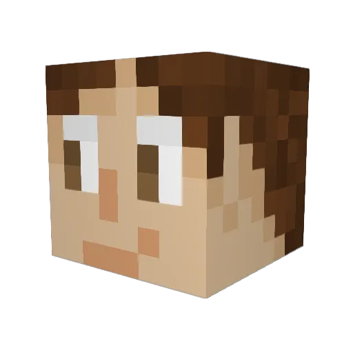 Mishi_____ Minecraft avatar head, 3D render