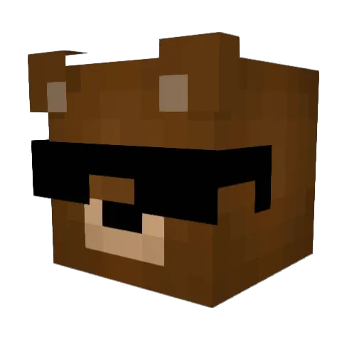 Mishima_Hikaru Minecraft avatar head, 3D render