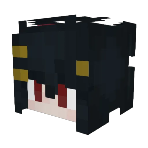 MishiroPan Minecraft avatar head, 3D render