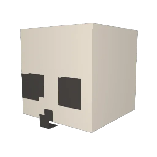 Mishkaa56 Minecraft avatar head, 3D render