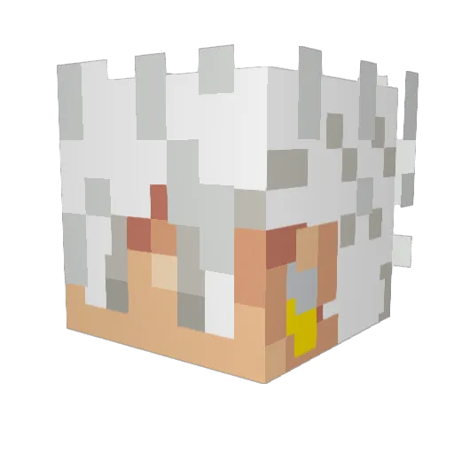 Mishra27 Minecraft avatar head, 3D render