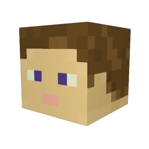 MisiZsemle Minecraft avatar head, 3D render