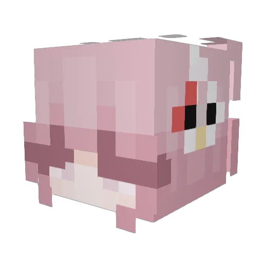 Misia668845 Minecraft avatar head, 3D render