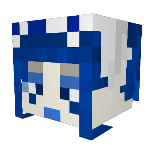 MisiaWer Minecraft avatar head, 3D render