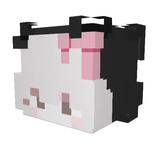 Miside_wlovew Minecraft avatar head, 3D render