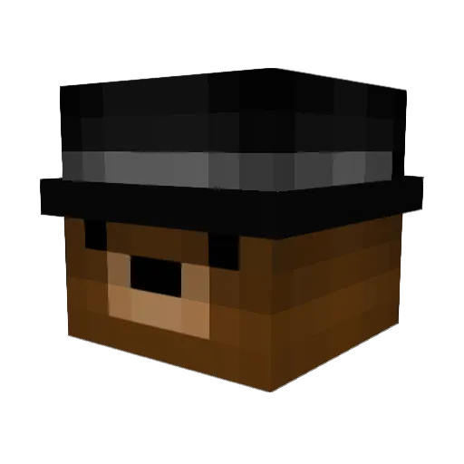 Misiej Minecraft avatar head, 3D render