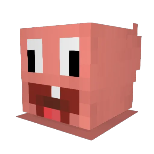 Misiek77 Minecraft avatar head, 3D render