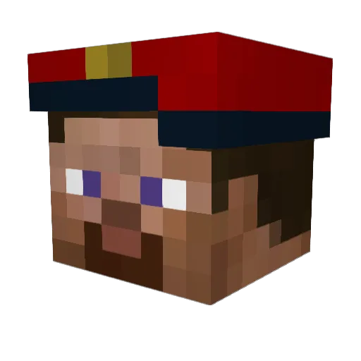 MisiekGK Minecraft avatar head, 3D render