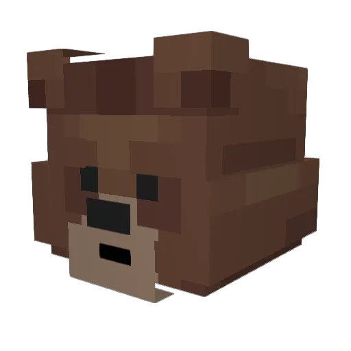 Misiiek Minecraft avatar head, 3D render