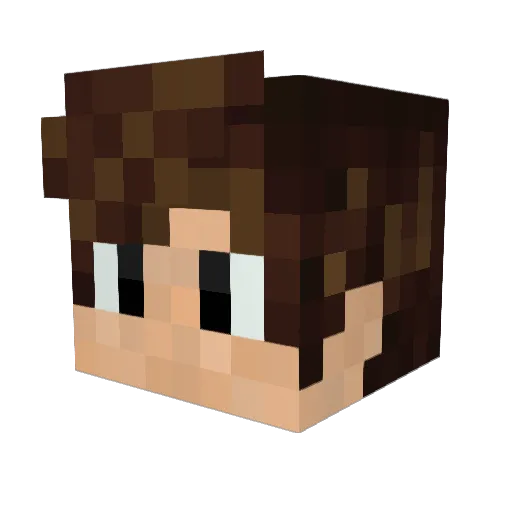Misio_Zelek Minecraft avatar head, 3D render