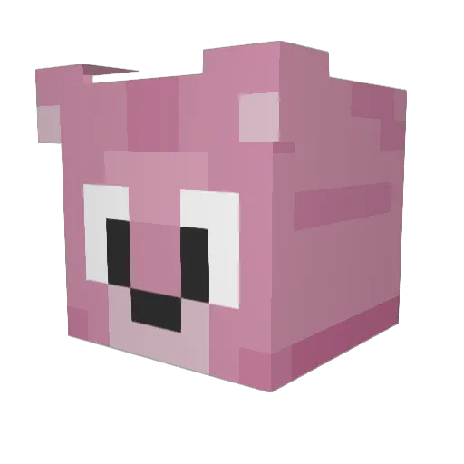 MisiulkaYT Minecraft avatar head, 3D render