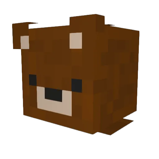 Misiunio Minecraft avatar head, 3D render