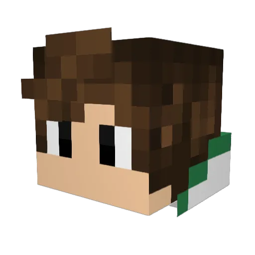 Miska2111 Minecraft avatar head, 3D render
