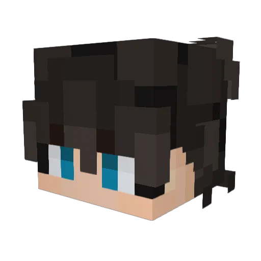 Miska_Supa Minecraft avatar head, 3D render