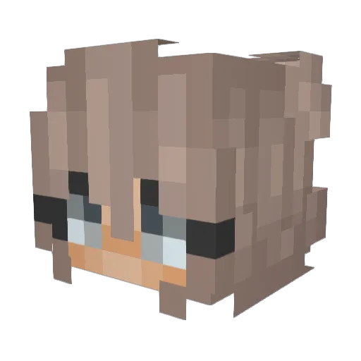 Miska_Youtube_xD Minecraft avatar head, 3D render