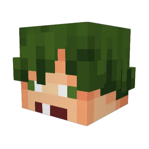 Miskam4ik Minecraft avatar head, 3D render