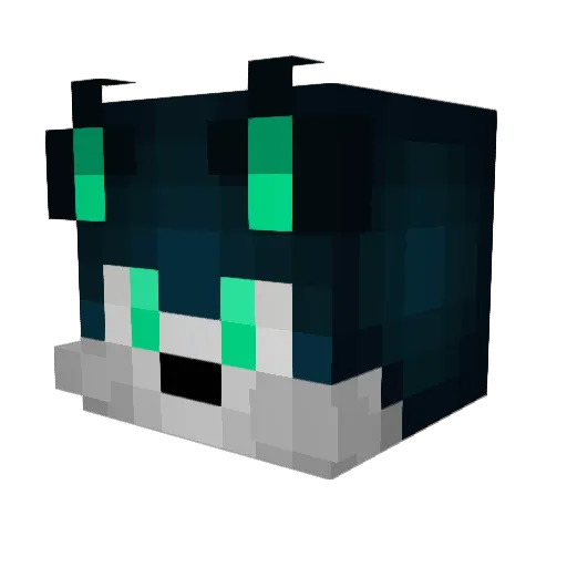 Miskunn Minecraft avatar head, 3D render