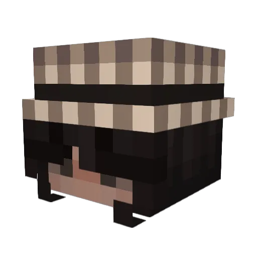 Misliet Minecraft avatar head, 3D render