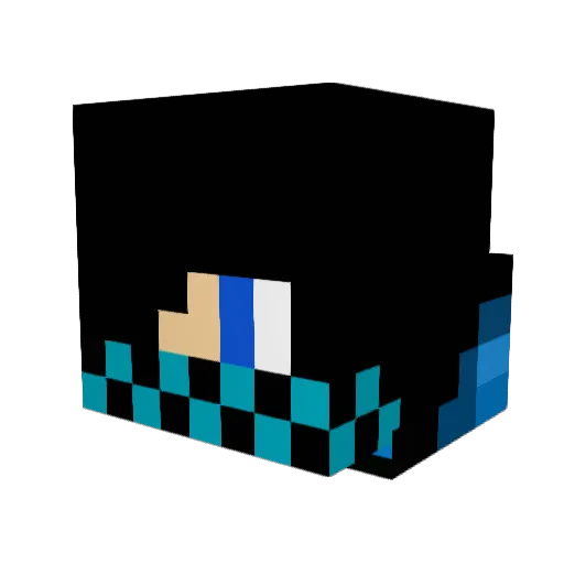 Mismar800 Minecraft avatar head, 3D render