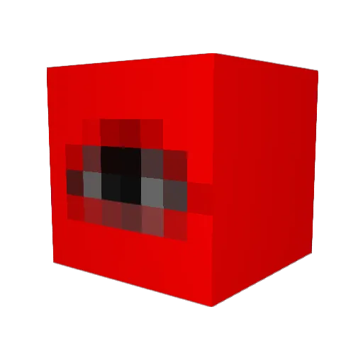 Misogamic Minecraft avatar head, 3D render
