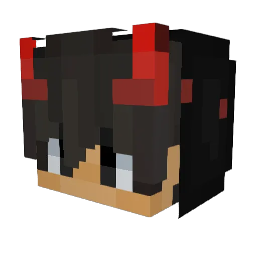 Misourit Minecraft avatar head, 3D render