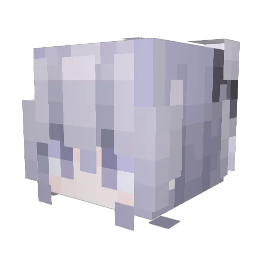 Misoyaki Minecraft avatar head, 3D render