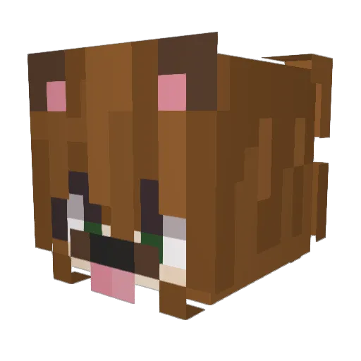 Misqki_ Minecraft avatar head, 3D render