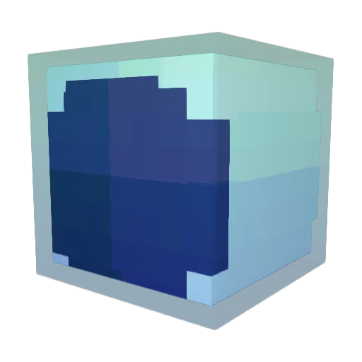 Misrepresenting Minecraft avatar head, 3D render