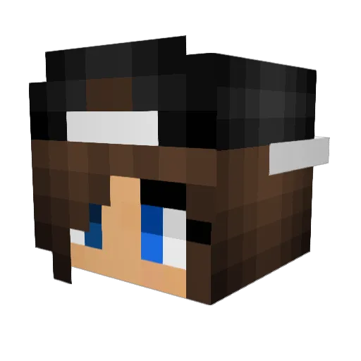 MissADubz Minecraft avatar head, 3D render