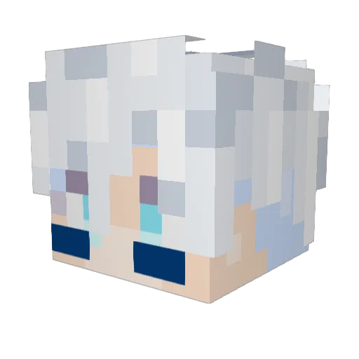 MissAcc Minecraft avatar head, 3D render