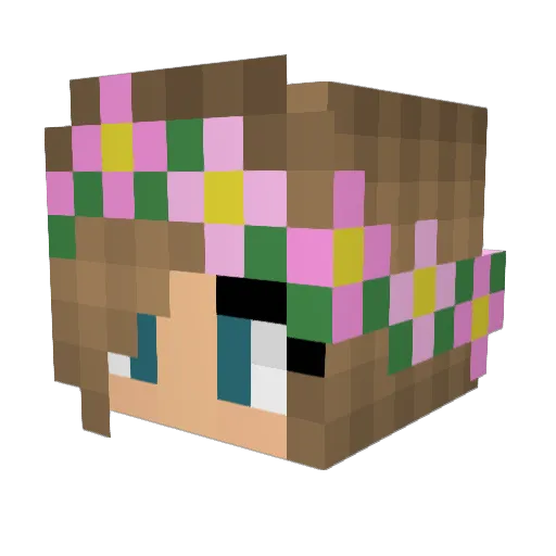 MissAmazing123 Minecraft avatar head, 3D render