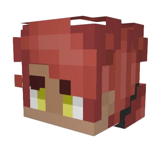MissBaconStealer Minecraft avatar head, 3D render