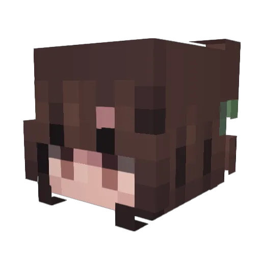 MissBea15 Minecraft avatar head, 3D render