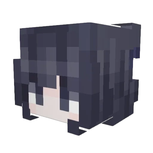 MissCakeus Minecraft avatar head, 3D render