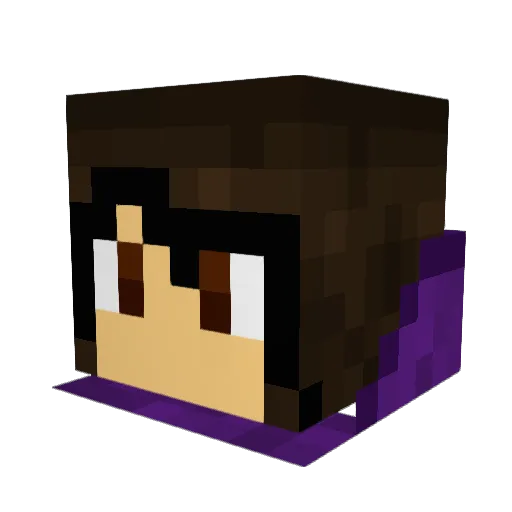 MissCeliana Minecraft avatar head, 3D render