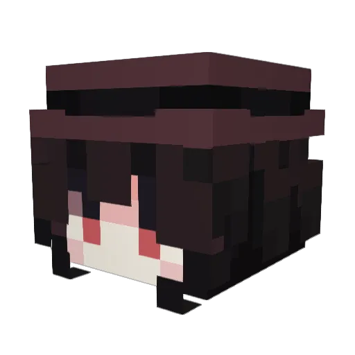 MissCopy Minecraft avatar head, 3D render
