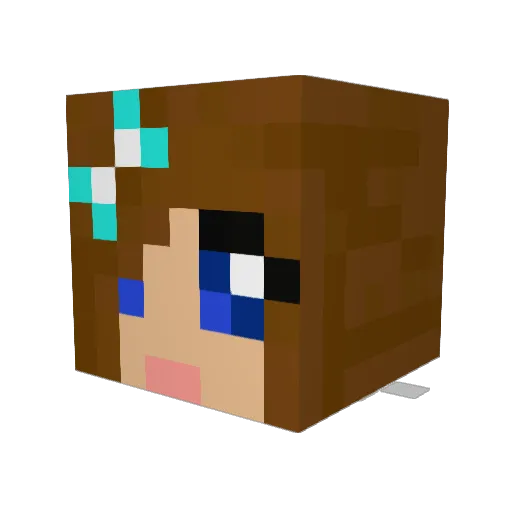 MissCutiePie100 Minecraft avatar head, 3D render