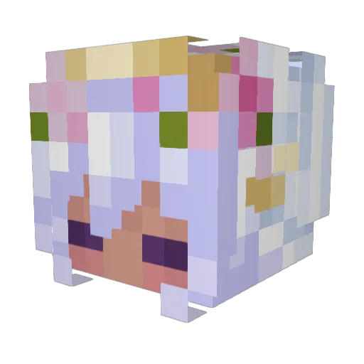 MissDeer_D Minecraft avatar head, 3D render